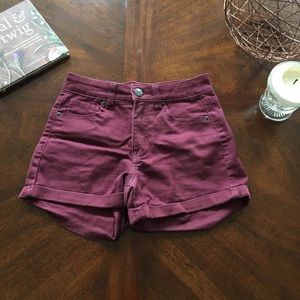 High Waisted Midi Shorts